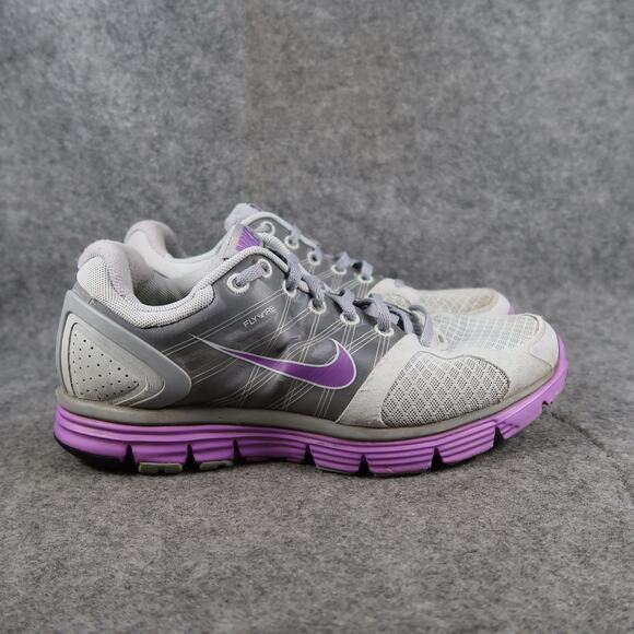 Nike Shoes Womens 7 Athletic Trainers Lunarglide 2 Running Sneakers Grey Purple - Picture 1 of 11